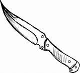 Cool Knife Drawings Sketch Coloring Page sketch template