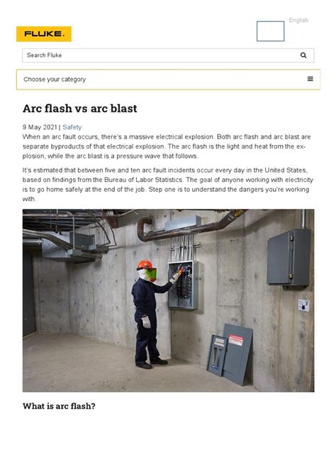 What Causes Arc Flash - Electrical Arc Blast Explained - Fluke | PDF | Electric Arc | Explosion