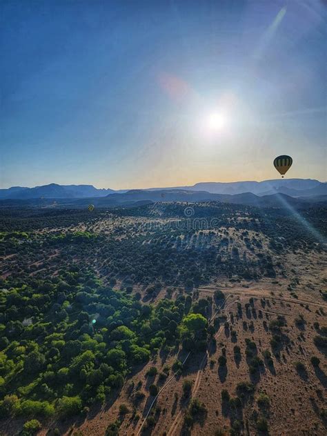 Hot Air Balloon Rides in Sedona, Arizona Stock Photo - Image of sedona, arizona: 255483628