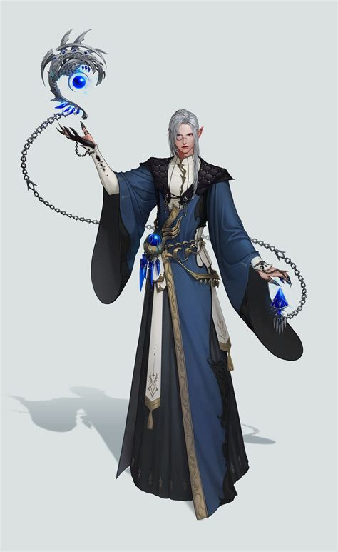 ArtStation - Elf mage, Jinju Choi | Anime elf, Male elf, Mage clothing