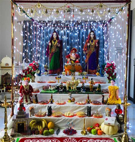 Top 999+ gauri ganpati decoration ideas at home images – Amazing ...