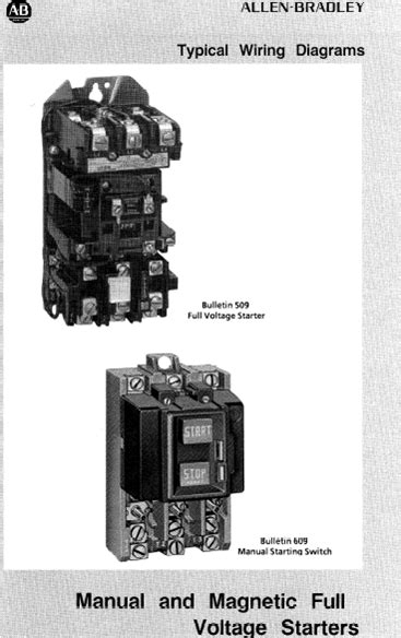 Typical Wiring Diagrams (Allen Bradley) ~ Electrical Engineering Blog