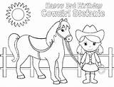 Cowgirl And Cowboy Coloring Pages At GetColoringscom  Free Printable sketch template