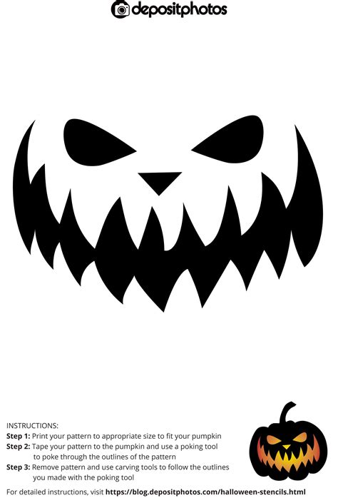 Printable Pumpkin Face Template