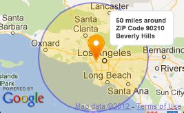 100 Mile Radius Zip Code Map - United States Map