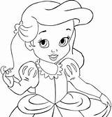 Disney Princess Ariel Baby Coloring Pages sketch template
