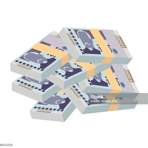 Haitian Gourde Vector Illustration Haitian Money Set Bundle Banknotes ...