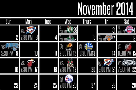 Brooklyn Nets Schedule, 2014-2015 Regular Season