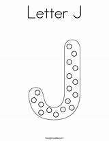 Letter J Coloring Page  Twisty Noodle sketch template