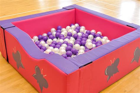 Hire Pink Ball Pit with Seashells Soft Play & Inflatables