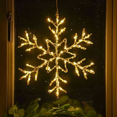 ConnectGo® Outdoor Wire Snowflake Christmas Silhouette, Connectable