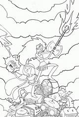 Adventure Time Coloring Pages Princess Bubblegum sketch template