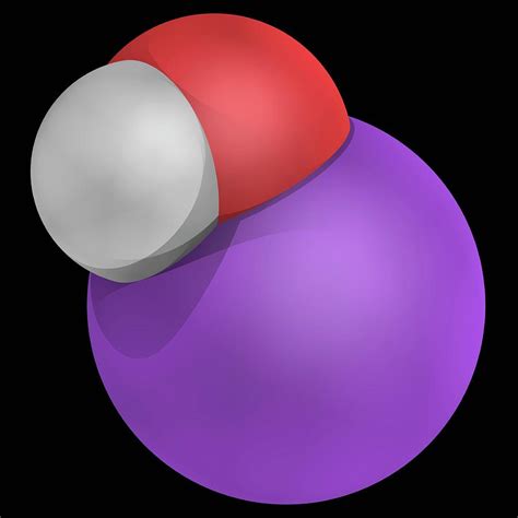 Sodium Hydroxide Molecule Photograph by Laguna Design/science Photo Library - Fine Art America