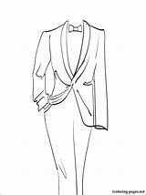 Suit Coloring Pages sketch template