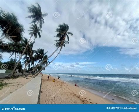 Beautiful Sri Lankan Beach Ambalangoda Evening Time Stock Image - Image ...