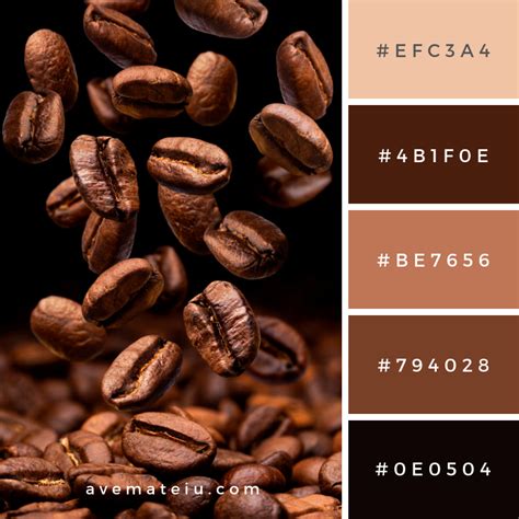 Falling coffee beans with copy space Color Palette #333 – Ave Mateiu | Color palette, Color ...