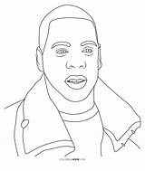Jay Z Coloring Pages  Nation sketch template