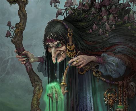 ArtStation - Baba yaga, Elizaveta Lebedeva | Baba yaga, Witch ...