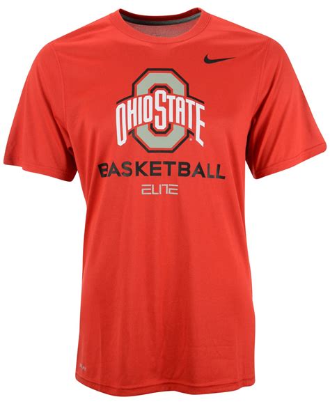 Nike Men'S Ohio State Buckeyes Basketball Practice T-Shirt in Red for ...