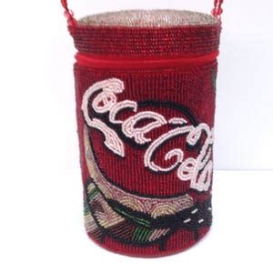 COCA-COLA PURSE is a Handcrafted Bright Red Hand-beaded - Etsy