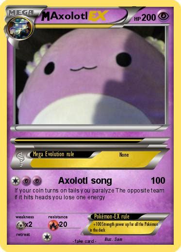 Pokémon Axolotl 256 256 - Axolotl song - My Pokemon Card