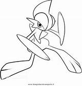Mega Gallade Coloring Pages sketch template
