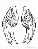 Cross With Wings Coloring Pages sketch template