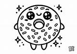 Cute sprinkle Donut coloring page  Color This Life sketch template