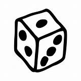 Dice Cube sketch template