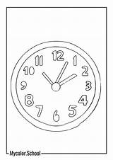 7 Clock Coloring Pages  Free Printables sketch template