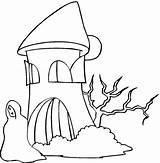 Ausmalbild Gespenst Beim Haus  Ausmalbilder Kostenlos Zum Ausdrucken sketch template