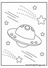 Alien Spaceship Coloring Page sketch template