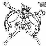Glitter Force Coloring Pages PreCure Chloe  Free Printable sketch template