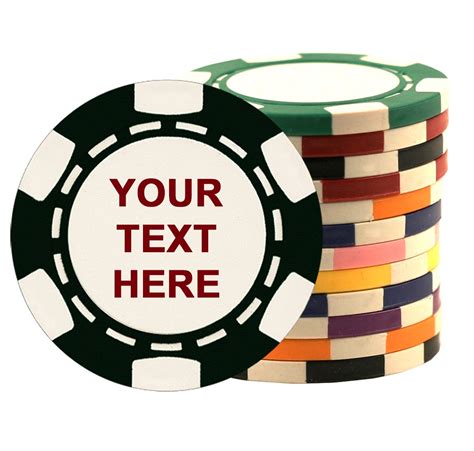 Custom Clay Composite Poker Chips, bedruckt mit Ihren persönlichen Text – wählen Sie Ihre Chip ...