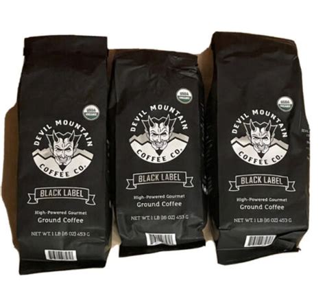 Devil Mountain Coffee Co Black Label Ground Coffee 3 -16 oz Bags (BB 11/09/23) 716417985617 | eBay