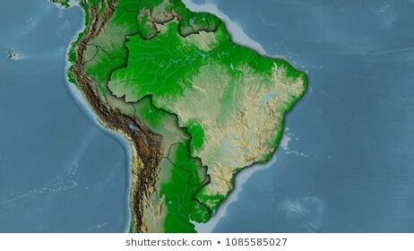 World Maps Library - Complete Resources: Brazil Physical Map Outline
