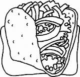 Mexican Food Coloring Pages sketch template