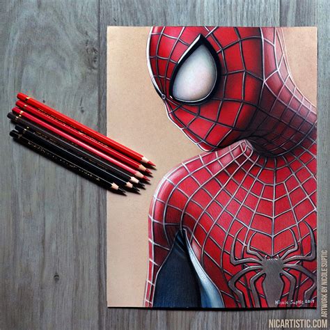 Spider-Man Drawing in Colored Pencils :: Behance