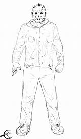 Jason Voorhees Coloring Pages sketch template