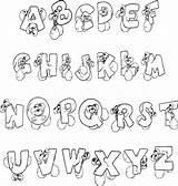 Coloring Fonts For Kids Pages sketch template