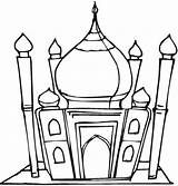 Mosque Coloring Pages At GetDrawings  Free Download sketch template