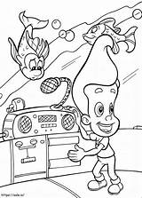 Jimmy Neutron Free Printable coloring Page sketch template