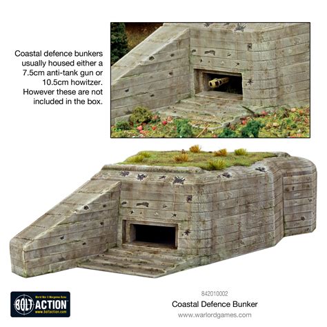 Coastal Defence bunker - Plastic terrain - Warlord Games