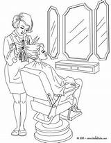 Barber Coloring Page For Kids Fashion  Home sketch template