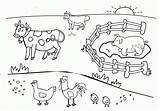 Farm Animals Coloring Book Pages sketch template
