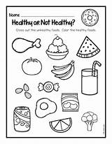 Healthy And Unhealthy Food Coloring Pages sketch template