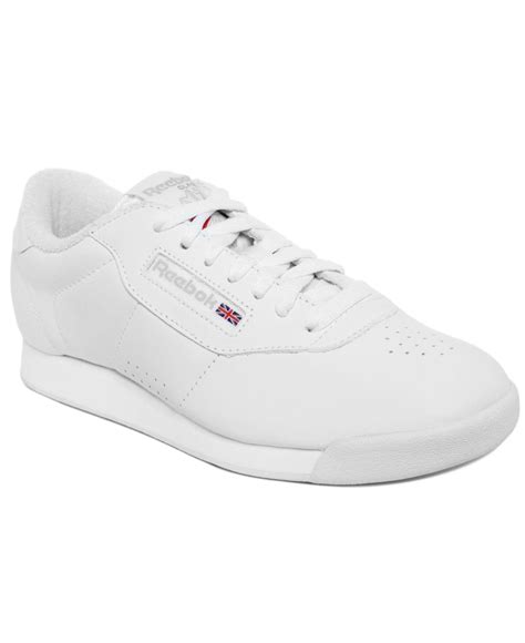 Reebok Leather Princess Wide Width Casual Sneakers From Finish Line in ...