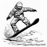 Snowboard Coloring Pages  Free & Printable sketch template
