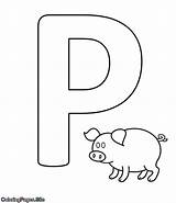 Free Printable Letter P Coloring Pages Coloring sketch template