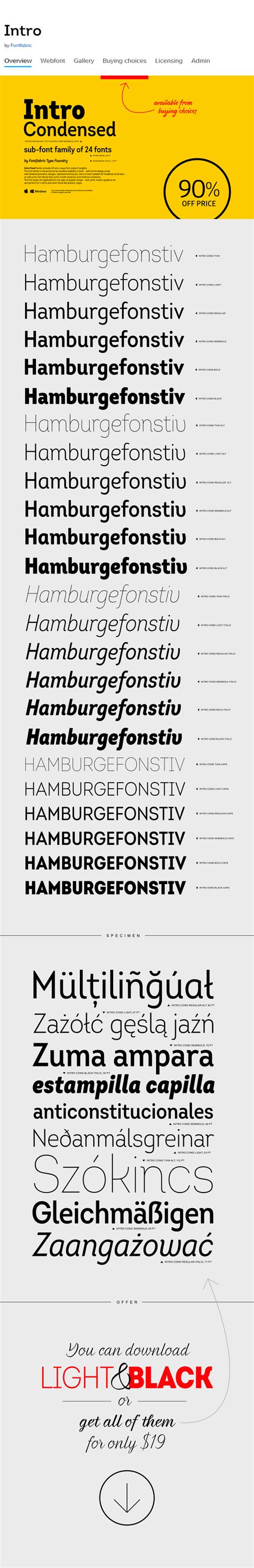 DOWNLOAD: Intro Font - at Fontfabric™ | Intro, Typography fonts, Typography